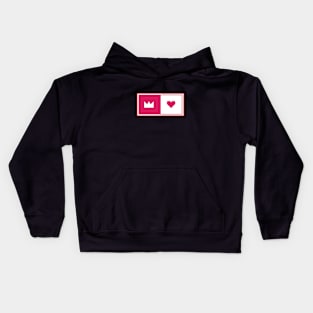 Heart and crown Kids Hoodie